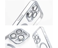 Oem Dėklas na Samsung S26 PLUS Electro Mag Cover zgodne su MagSafe Sidabrinė