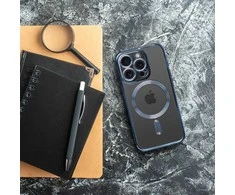 Dėklas Oem Futerał do Samsung A17 Electro Mag Cover zgodny su MagSafe titano mėlyna
