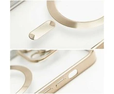 Dėklas Oem Case for iPhone 16e (SE 4 2025) / 17e Electro Mag Cover compatible with MagSafe auksinis