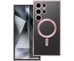 Dėklas Futerał do Samsung A27 Electro Mag Cover zgodny su MagSafe auksinė róż