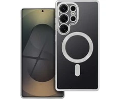 Oem ELECTRO MAG COVER dėklas suderinamas su MagSafe skirtas Samsung Galaxy S25 Ultra sidabro spalvos