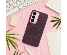 Oem Dėklas na Samsung S25 FE Frame Mag Cover zgodne su MagSafe violetinė