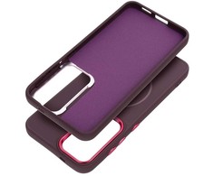 Dėklas Futerał FRAME MAG COVER kompatybilny su MagSafe do SAMSUNG S26 Plus violetinė