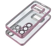 Oem Dėklas GLAM skirtas Samsung Galaxy S25 rose rožinės spalvos
