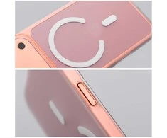 Orange Samsung A37 Go oranžinis dėklas, suderinamas su „MagSafe“, permatomas