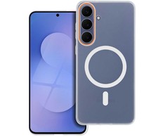 „Xiaomi Redmi Note 15 PRO 5G Go Oranžinis“ dėklas, suderinamas su „MagSafe“, skaidrus