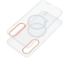 Dėklas Orange Futerał do Xiaomi 17 ULTRA Go Oranžinis zgodny su MagSafe transparentny