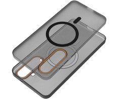 Dėklas Orange Futerał do Xiaomi Redmi Note 15 5G Go Oranžinis zgodny su MagSafe juoda