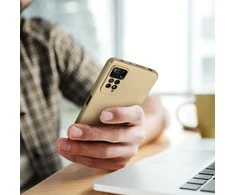 Oem METALLIC Dėklas skirtas Xiaomi Redmi Note 14 Pro Plus 5G aukso spalvos
