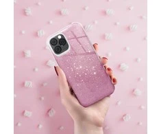 Dėklas Futerał do Xiaomi Redmi Note 15 PRO 4G Shining rožinė