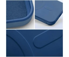 Oem SILICONE MAG COVER dėklas suderinamas su MagSafe skirtas Samsung Galaxy S25 red