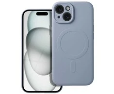 Dėklas Futerał do Samsung A57 Silicone Mag Cover zgodny su MagSafe Šviesiai mėlynas