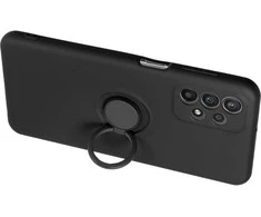 Oem SILIKONINIS ŽIEDO Dėklas SAMSUNG S25 FE, juodas