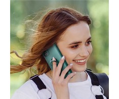 Oem SILICONE RING dėklas skirtas Samsung Galaxy A36 5G žalios spalvos