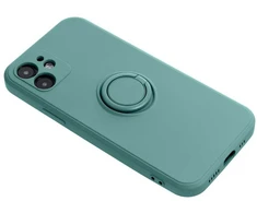 Oem SILICONE RING dėklas skirtas Xiaomi Redmi Note 14 Pro Plus 5G žalios spalvos