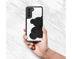 Oem TEDDY BEAR Dėklas skirtas Samsung Galaxy A36 5G juodos spalvos