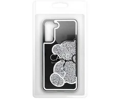 Oem TEDDY BEAR dėklas skirtas Samsung Galaxy S25 Ultra sidabro spalvos