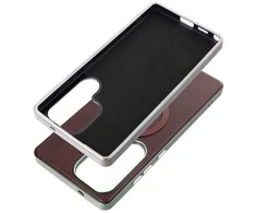 Dėklas Oem „GENTLEMAN MAG COVER“, suderinamas su „MagSafe“, skirtas „SAMSUNG A07“, rudas