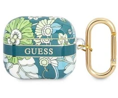 Guess GUA3HHFLN AirPods 3 dėklas žalios spalvos Flower Strap Collection