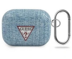 Guess GUACAPTPUJULDB AirPods Pro dėklas dark mėlynos spalvos Jeans Collection