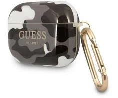 Apple AirPods Pro Guess Camo Collection (GUAPUCAMG) ausinių dėklas juodos spalvos