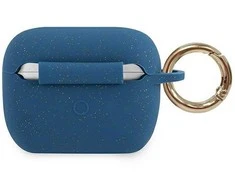 Apple AirPods Pro Guess silikoninis Glitter (GUACAPSILGLBL) ausinių dėklas mėlynos spalvos