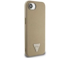 „Guess 4G Circle Classic Logo MagSafe“ dėklas, skirtas iPhone 16e - ruda
