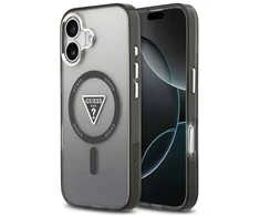 Cg Mobile Sas GUESS dėklas, skirtas IPHONE 17, suderinamas su MagSafe GUHMP17SHGTMLCGK (IML gradientas su trikampio logotipu), juodas