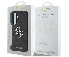 GUESS dėklas skirtas Samsung Galaxy A36 GUHCSA364GMGGR (4G PU Big Logo) juodos spalvos