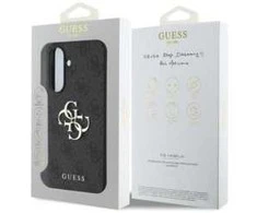 GUESS dėklas skirtas Samsung Galaxy A56 GUHCSA564GMGGR (4G PU Big Logo) juodos spalvos