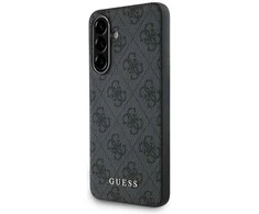 Guess 4G dėklas skirtas Samsung Galaxy A56 pilkos spalvos