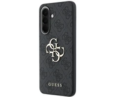 Guess PU 4G Metal Logo dėklas skirtas Samsung Galaxy A57 pilkos spalvos