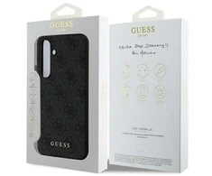 Guess GUHCS24FEGF4GGR Samsung Galaxy S24 FE S721 dėklas telefonui pilkos spalvos hardcase 4G Charms Collection