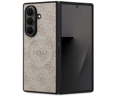 Guess PU 4G Metal Logo dėklas skirtas Samsung Galaxy Z Fold 7 pilkos spalvos
