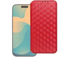 Markowe Dėklas su klapką na Samsung S26 PLUS Cubic Book raudona