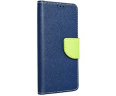 Oem Dėklas su klapką na Samsung A37 Fancy Book tamsiai mėlyna-kalkė