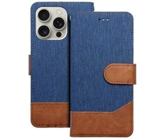 OEM atverčiamas dėklas iPhone 17 AIR Jeans Book mėlynas