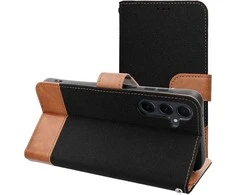Dėklas Greengo Oem JEANS Book skirtas Xiaomi Redmi Note 14 4G (GLOBAL - 163,25mm x 76,55mm x 8,16mm) juodos spalvos