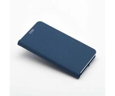 Dėklas Forcell Oem LUNA Book Carbon skirtas Samsung Galaxy S25 Ultra mėlynos spalvos