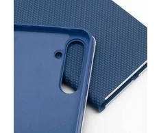 Dėklas Oem LUNA Book Carbon skirtas Xiaomi Redmi 14C mėlynos spalvos