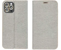 Dėklas Oem LUNA Book Gold skirtas Samsung Galaxy S25 Edge sidabro spalvos