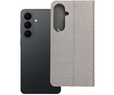 Oem Dėklas su klapką na Samsung S26 PLUS Luna Book Gold Sidabrinė