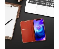 Dėklas Oem LUNA Book Gold skirtas Xiaomi Redmi Note 14 4G (GLOBAL - 164,84mm x 78,15mm x 8,16mm) red