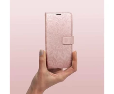 Forcell Oem MEZZO Book dėklas skirtas Xiaomi Redmi 14C mandala rožinio aukso spalvos