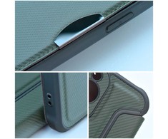 Dėklas Oem RAZOR Book skirtas Samsung Galaxy S25 Ultra žalios spalvos