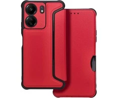 OEM RAZOR Book dėklas Xiaomi Redmi 13C raudonas