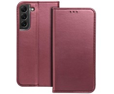 Oem SMART MAGNETO Book dėklas skirtas Samsung Galaxy S25 Ultra burgundy