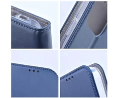 Oem SMART MAGNETO Book dėklas skirtas Xiaomi Redmi Note 14 Pro 5G / 14 Pro Plus 5G mėlynos spalvos