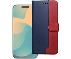 Dėklas su klapką na Xiaomi Redmi NOTE 15 PRO Plus 5G Split Book spalva tamsiai mėlyna-raudona