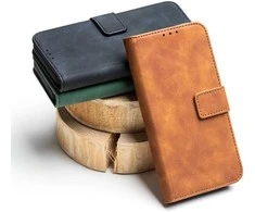 Oem TENDER Book dėklas skirtas Samsung Galaxy S25 Edge rudos spalvos